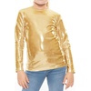 image:imageGirls Long Sleeve Shirts  Soft Crew Neck Top  Short Sleeve  Long Sleeve Shirt Girls Size 2T  16Mystique Gold