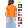 image:imageGirls Long Sleeve Shirts  Soft Crew Neck Top  Short Sleeve  Long Sleeve Shirt Girls Size 2T  16Orange