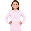 image:imageGirls Long Sleeve Shirts  Soft Crew Neck Top  Short Sleeve  Long Sleeve Shirt Girls Size 2T  16Pink Gingham