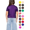 image:imageGirls Long Sleeve Shirts  Soft Crew Neck Top  Short Sleeve  Long Sleeve Shirt Girls Size 2T  16Purple