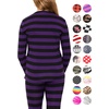 image:imageGirls Long Sleeve Shirts  Soft Crew Neck Top  Short Sleeve  Long Sleeve Shirt Girls Size 2T  16Purple Black Stripes