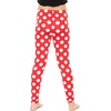 image:imageOh So Soft Printed Girls Leggings  Kids Toddler Stretch Toddler Leggings  Youth Girls Size 2T  14Red White Polkadot