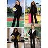image:imageSTRETCH IS COMFORT Black Cotton Stretch Collection  Multiple Styles Jackets Leggings and Yoga Sets for Girls and WomenBlack