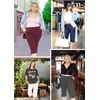 image:imageSTRETCH IS COMFORT Capri Pants for Women with Pockets Womens Capris Black  95 cotton 5 spandex soft 4 way stretch straight leg Vnotch hem capris for women with pockets cropped pants for womenBrown