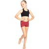 image:imageSTRETCH IS COMFORT Dance Shorts for Girls Gymnastics Shorts Black Spandex  80 nylon 20 stretch fabric 1 inch elastic waist tumbling volleyball under dresses machine washable girls dance shortsBurgundy