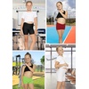 image:imageSTRETCH IS COMFORT Dance Shorts for Girls Gymnastics Shorts Black Spandex  80 nylon 20 stretch fabric 1 inch elastic waist tumbling volleyball under dresses machine washable girls dance shortsNeon Lime