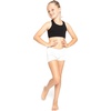 image:imageSTRETCH IS COMFORT Dance Shorts for Girls Gymnastics Shorts Black Spandex  80 nylon 20 stretch fabric 1 inch elastic waist tumbling volleyball under dresses machine washable girls dance shortsWhite