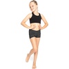 image:imageSTRETCH IS COMFORT Dance Shorts for Girls Gymnastics Shorts Black Spandex  80 nylon 20 stretch fabric 1 inch elastic waist tumbling volleyball under dresses machine washable girls dance shortsBlack