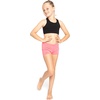 image:imageSTRETCH IS COMFORT Dance Shorts for Girls Gymnastics Shorts Black Spandex  80 nylon 20 stretch fabric 1 inch elastic waist tumbling volleyball under dresses machine washable girls dance shortsCoral