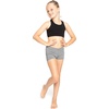 image:imageSTRETCH IS COMFORT Dance Shorts for Girls Gymnastics Shorts Black Spandex  80 nylon 20 stretch fabric 1 inch elastic waist tumbling volleyball under dresses machine washable girls dance shortsGray