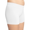 image:imageSTRETCH IS COMFORT Dance Shorts for Girls Gymnastics Shorts Black Spandex  80 nylon 20 stretch fabric 1 inch elastic waist tumbling volleyball under dresses machine washable girls dance shortsWhite