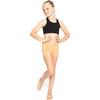 image:imageSTRETCH IS COMFORT Dance Shorts for Girls Gymnastics Shorts Black Spandex  80 nylon 20 stretch fabric 1 inch elastic waist tumbling volleyball under dresses machine washable girls dance shortsBeige
