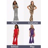 image:imageSTRETCH IS COMFORT Girls 2 Piece Play Outfit  Oh So Soft Short Sleeve Top amp Stretchy Bell Bottom Pant Set  Youth XSXLOrange