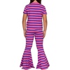 image:imageSTRETCH IS COMFORT Girls 2 Piece Play Outfit  Oh So Soft Short Sleeve Top amp Stretchy Bell Bottom Pant Set  Youth XSXLPink Purple Stripes