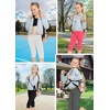 image:imageSTRETCH IS COMFORT Girls Capri Leggings Knee Length Kids Pants Size 416  Soft silky stretch pullon elastic waist under dresses cool weather school play Girls Leggings licras para niasBlack
