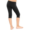 image:imageSTRETCH IS COMFORT Girls Capri Leggings Knee Length Kids Pants Size 416  Soft silky stretch pullon elastic waist under dresses cool weather school play Girls Leggings licras para niasBlack