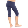 image:imageSTRETCH IS COMFORT Girls Capri Leggings Knee Length Kids Pants Size 416  Soft silky stretch pullon elastic waist under dresses cool weather school play Girls Leggings licras para niasNavy Blue