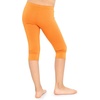 image:imageSTRETCH IS COMFORT Girls Capri Leggings Knee Length Kids Pants Size 416  Soft silky stretch pullon elastic waist under dresses cool weather school play Girls Leggings licras para niasOrange