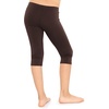 image:imageSTRETCH IS COMFORT Girls Capri Leggings Knee Length Kids Pants Size 416  Soft silky stretch pullon elastic waist under dresses cool weather school play Girls Leggings licras para niasBrown