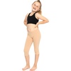 image:imageSTRETCH IS COMFORT Girls Capri Leggings Knee Length Kids Pants Size 416  Soft silky stretch pullon elastic waist under dresses cool weather school play Girls Leggings licras para niasBeige