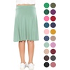 image:imageSTRETCH IS COMFORT Girls Knee Length or Midi Length Aline Skirt with Builtin Shorts 3 Pack  Size 416Beigepink Rosesage