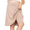 image:imageSTRETCH IS COMFORT Girls Knee Length or Midi Length Aline Skirt with Builtin Shorts 3 Pack  Size 416Beigepink Rosesage