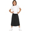 image:imageSTRETCH IS COMFORT Girls Knee Length or Midi Length Aline Skirt with Builtin Shorts 3 Pack  Size 416Black 3 Pack