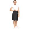 image:imageSTRETCH IS COMFORT Girls Knee Length or Midi Length Aline Skirt with Builtin Shorts 3 Pack  Size 416Black 3 Pack