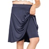 image:imageSTRETCH IS COMFORT Girls Knee Length or Midi Length Aline Skirt with Builtin Shorts 3 Pack  Size 416Blackblacknavy
