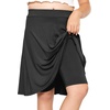 image:imageSTRETCH IS COMFORT Girls Knee Length or Midi Length Aline Skirt with Builtin Shorts 3 Pack  Size 416Blacknavyteal