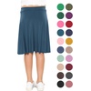 image:imageSTRETCH IS COMFORT Girls Knee Length or Midi Length Aline Skirt with Builtin Shorts 3 Pack  Size 416Blacknavyteal