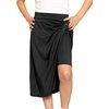 image:imageSTRETCH IS COMFORT Girls Knee Length or Midi Length Aline Skirt with Builtin Shorts 3 Pack  Size 416Blackpink Rosesage