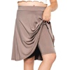 image:imageSTRETCH IS COMFORT Girls Knee Length or Midi Length Aline Skirt with Builtin Shorts 3 Pack  Size 416Charcoalheathermocha