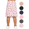 image:imageSTRETCH IS COMFORT Girls Knee Length or Midi Length Aline Skirt with Builtin Shorts 3 Pack  Size 416Hot Pinklight Pinkcherries