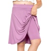 image:imageSTRETCH IS COMFORT Girls Knee Length or Midi Length Aline Skirt with Builtin Shorts 3 Pack  Size 416Hot Pinklight Pinklilac