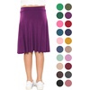 image:imageSTRETCH IS COMFORT Girls Knee Length or Midi Length Aline Skirt with Builtin Shorts 3 Pack  Size 416Hot Pinklight Pinkpurple