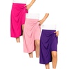image:imageSTRETCH IS COMFORT Girls Knee Length or Midi Length Aline Skirt with Builtin Shorts 3 Pack  Size 416Hot Pinklight Pinkpurple