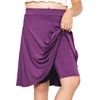 image:imageSTRETCH IS COMFORT Girls Knee Length or Midi Length Aline Skirt with Builtin Shorts 3 Pack  Size 416Hot Pinkpurpleteal