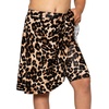 image:imageSTRETCH IS COMFORT Girls Knee Length or Midi Length Aline Skirt with Builtin Shorts 3 Pack  Size 416Leopardpink Rosecherries
