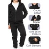 image:imageSTRETCH IS COMFORT Girls and Womens Zip Up Jacket  Cadet Warm Up with Pockets  Sun Shirt Women Summer Jacket For WomenBlack Micro Fleece