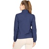 image:imageSTRETCH IS COMFORT Girls and Womens Zip Up Jacket  Cadet Warm Up with Pockets  Sun Shirt Women Summer Jacket For WomenNavy Blue
