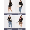 image:imageSTRETCH IS COMFORT Girls and Womens Zip Up Jacket  Cadet Warm Up with Pockets  Sun Shirt Women Summer Jacket For WomenWhite
