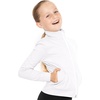 image:imageSTRETCH IS COMFORT Girls and Womens Zip Up Jacket  Cadet Warm Up with Pockets  Sun Shirt Women Summer Jacket For WomenWhite