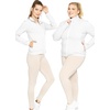 image:imageSTRETCH IS COMFORT Girls and Womens Zip Up Jacket  Cadet Warm Up with Pockets  Sun Shirt Women Summer Jacket For WomenWhite