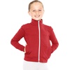 image:imageSTRETCH IS COMFORT Glitter  Gymnastics Jacket Mock Neck  Youth Size 416Red Gymnastic White Gold