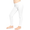 image:imageSTRETCH IS COMFORT Leggings for Girls 3 Pack Stretch Girls Leggings Pants  Soft medium weight knit elastic waist Girl Pants under dresses skirts school Toddler Leggings Black Leggings GirlsWhite