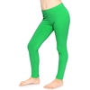 image:imageSTRETCH IS COMFORT Leggings for Girls 3 Pack Stretch Girls Leggings Pants  Soft medium weight knit elastic waist Girl Pants under dresses skirts school Toddler Leggings Black Leggings GirlsKelly Green