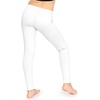 image:imageSTRETCH IS COMFORT Leggings for Girls 3 Pack Stretch Girls Leggings Pants  Soft medium weight knit elastic waist Girl Pants under dresses skirts school Toddler Leggings Black Leggings GirlsWhite