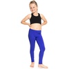 image:imageSTRETCH IS COMFORT Leggings for Girls 3 Pack Stretch Girls Leggings Pants  Soft medium weight knit elastic waist Girl Pants under dresses skirts school Toddler Leggings Black Leggings GirlsRed  White  Royal Blue