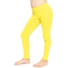 image:imageSTRETCH IS COMFORT Leggings for Girls 3 Pack Stretch Girls Leggings Pants  Soft medium weight knit elastic waist Girl Pants under dresses skirts school Toddler Leggings Black Leggings GirlsYellow